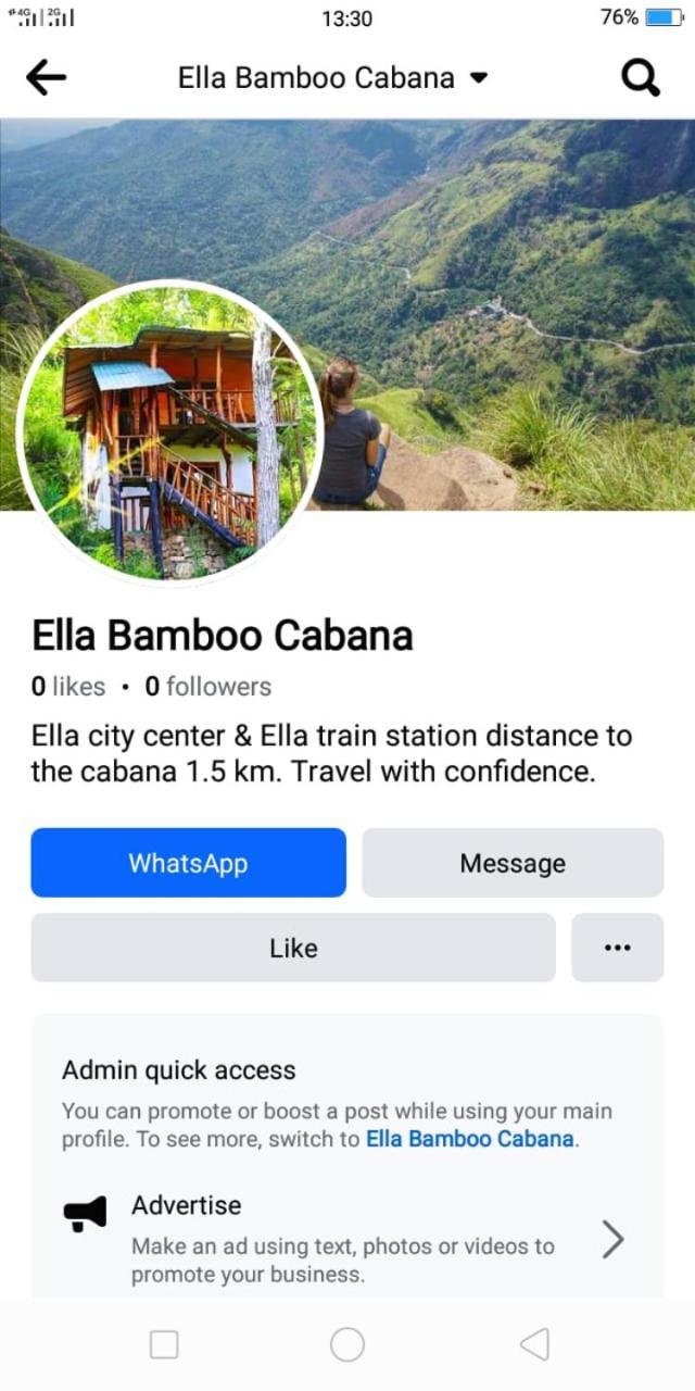 Ella Bamboo Cabana Bagian luar foto